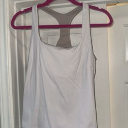 Lululemon White Racer Back Tank