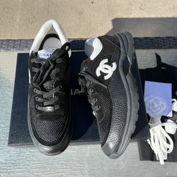 Black And White Chanel Sneakers