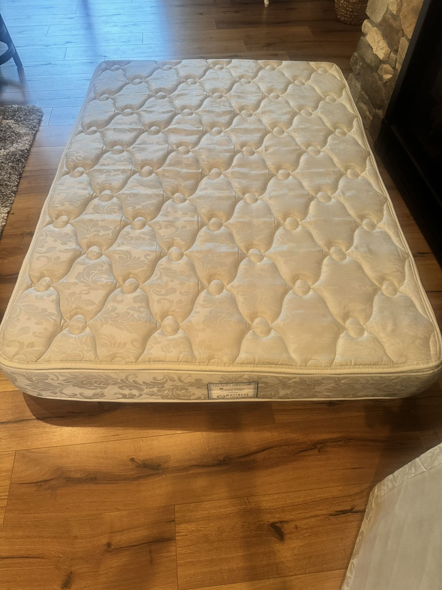 Full Mattress, Box Spring & metal Frame
