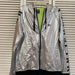 Victoria Secret Pink Retired Silver Jacket