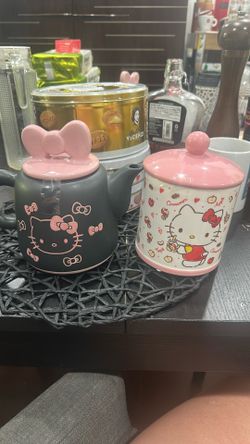 Hello Kitty Tea Pot And jar Set $30