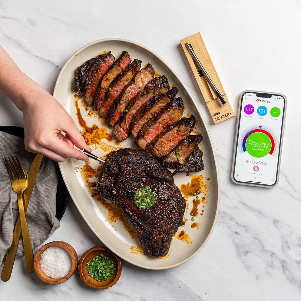 MEATER Plus Wireless Meat Thermometer.