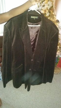 Brown velour sport jacket