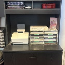Lateral File Cabinet w/ Hutch