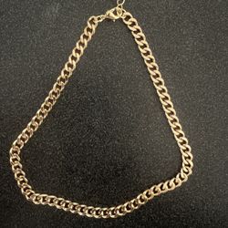 Gold Plated Curb Chain Choker