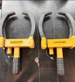 Kaycentop Wheel Clamp Locks – Set of 2 Trailer Boat locks