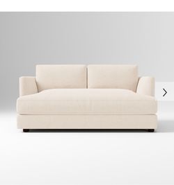 West elm Haven sofa  New delivered on June  26 Warm White, Performance Yarn Dyed Linen Weave 60 -wide 39 -depth