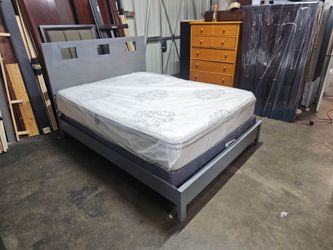 Queen bed and mattress
