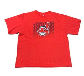 Cleveland Indians Chief Wahoo T-Shirt 2XL Red MLB Genuine Merchandise Vintage 2000s