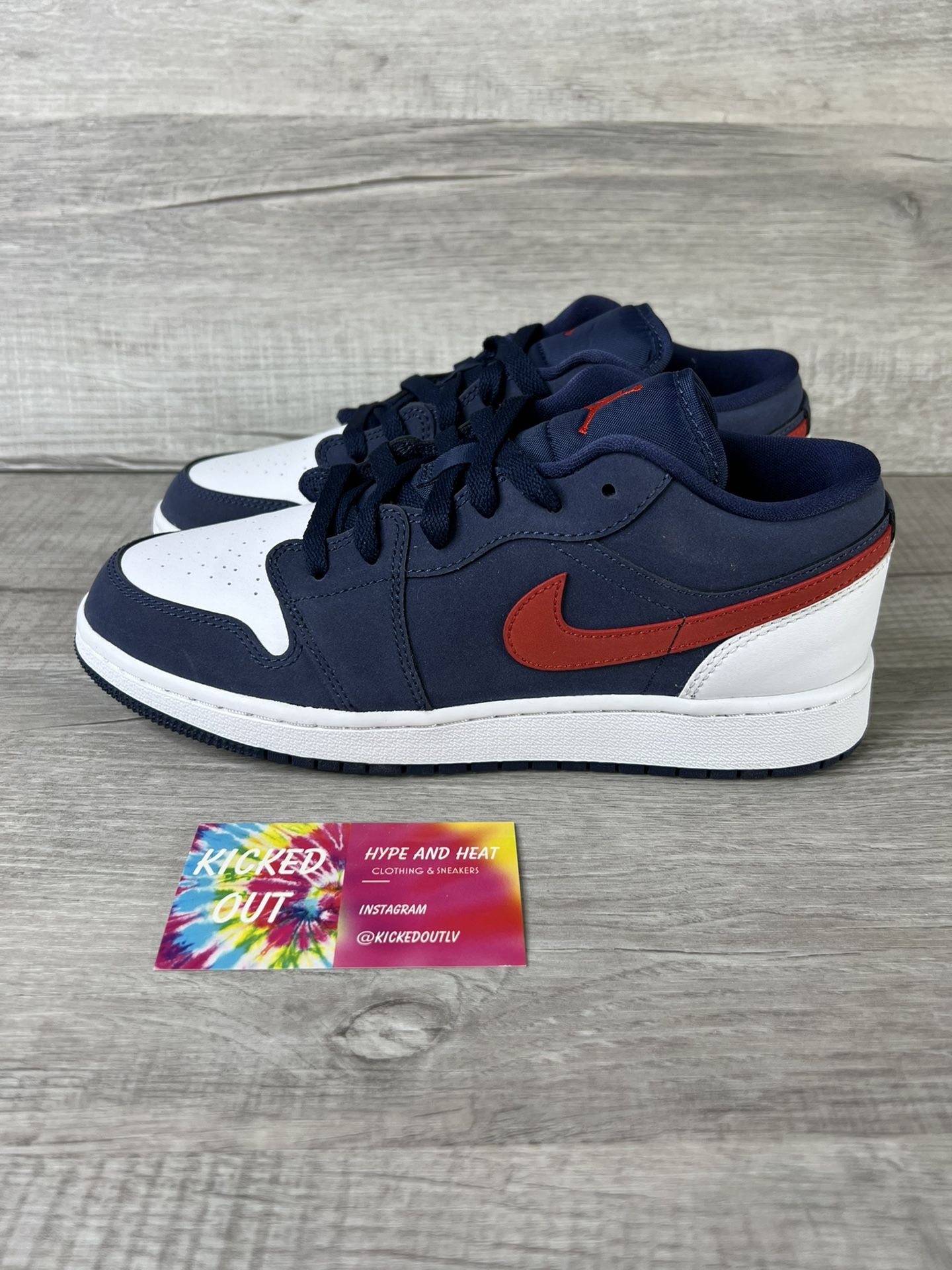 Midnight Navy Red Nike Air Jordans Womens *New* Air Jordan Low - Main Image