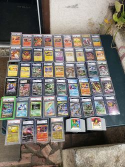 BIG 60 Graded Pokémon Cards Collection $5000! & 200 Promo Holo Charizard Pikachu & More $2000 all for $6000! Or trade