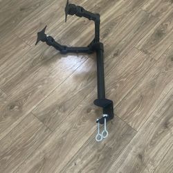 Dual Monitor Arm Desk Mount – Fully Adjustable, VESA Compatible