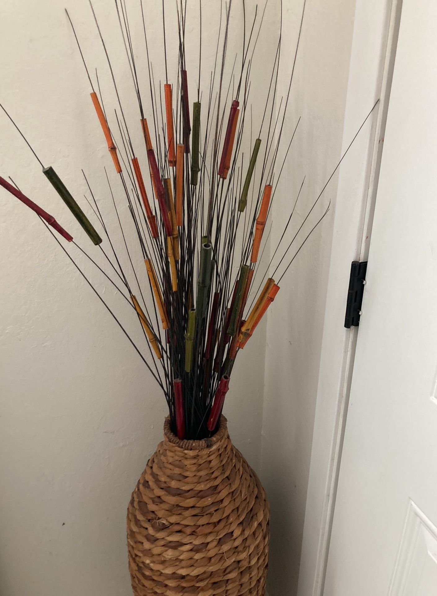 Home Decor Large Stand Up Wicker Vase