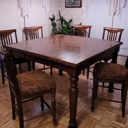 Dining Table STURDY w/6 Sturdy Chairs