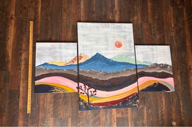 Three Piece Wall Art - By Southwest Nevada Local Artist