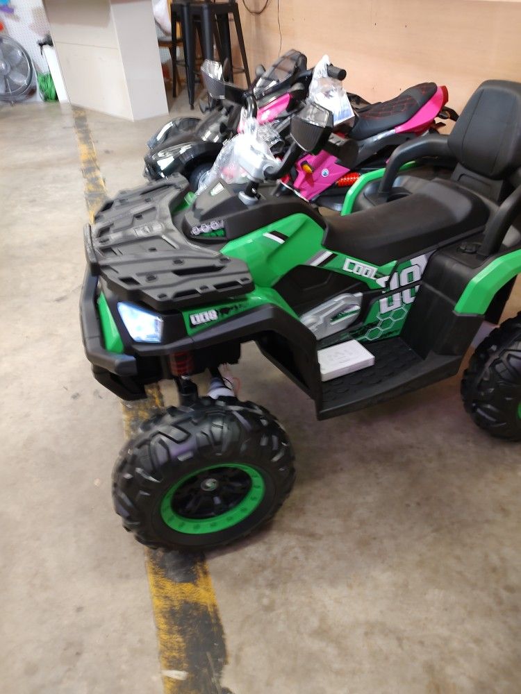 Kids Ride On 4 Wheel UTV 4x4 With Bluetooth Led Lights And Remote Control 2 speeds Rubber Tires 🔥🔥