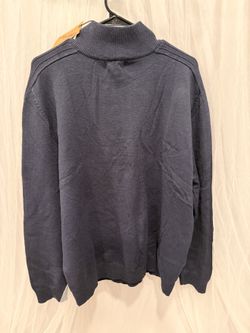 Men's PJ Paul Jones Navy Quarter-Zip Knit Sweater