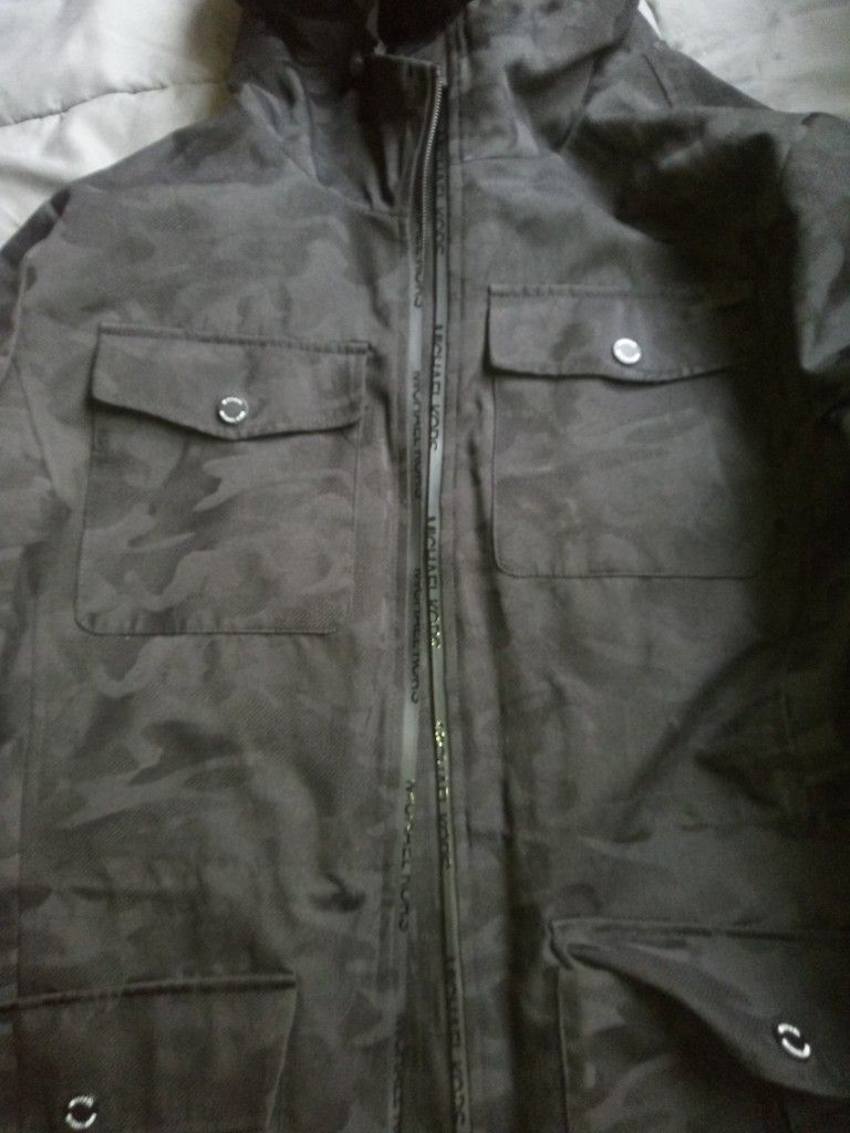 Black Camouflage MK Jacket Size XL
