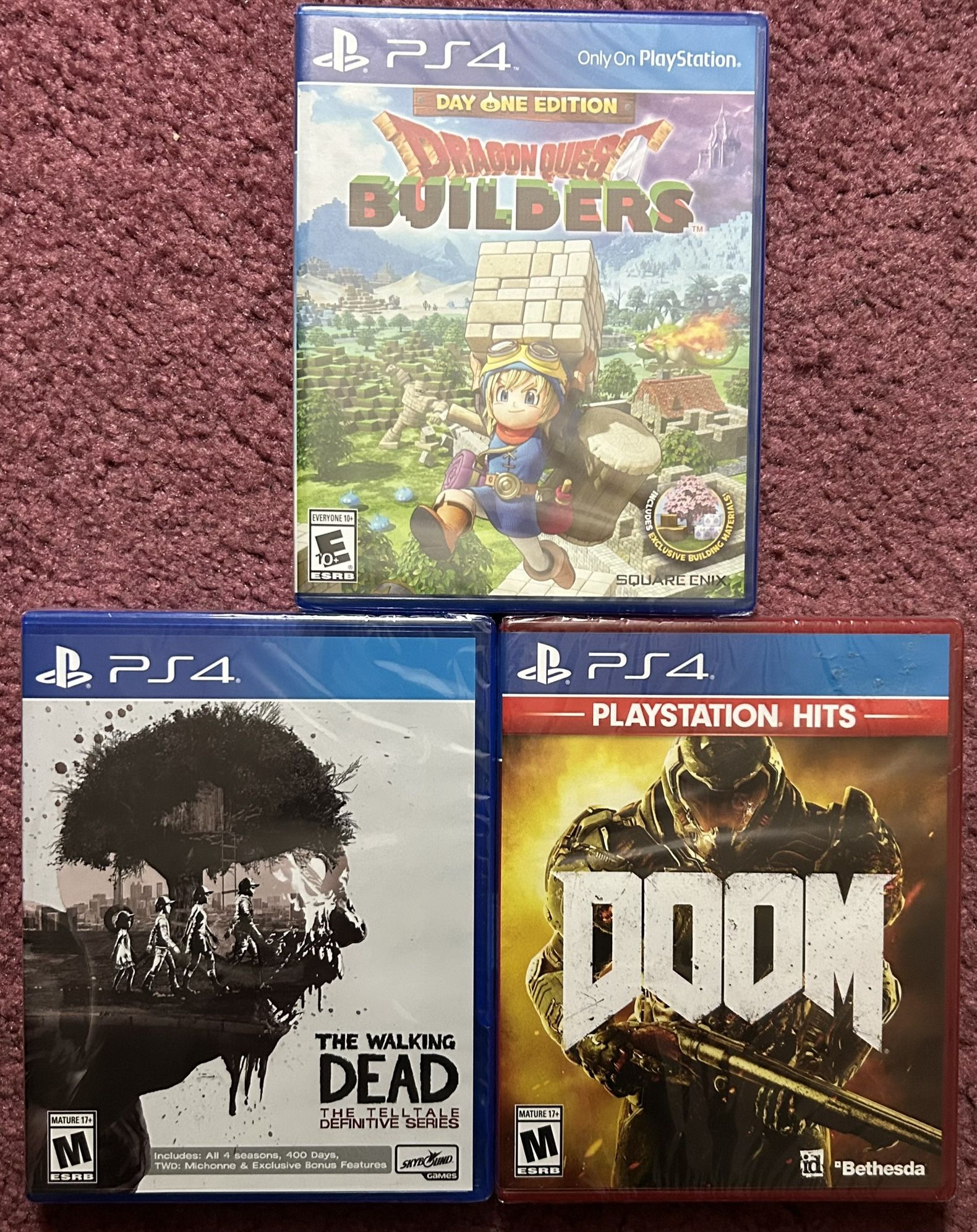 Factory Sealed PS4 Games Bundle (3)
