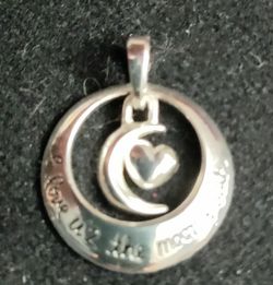 Sterling Silver, Love pendant, NEW