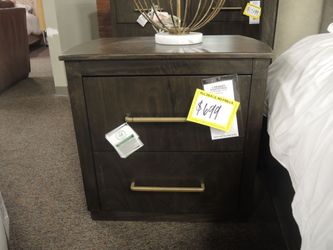 Perennial Home Mezcal 2 Drawer Nightstand - Dark Espresso Brown | Bedside Table | Bedside Cabinet
