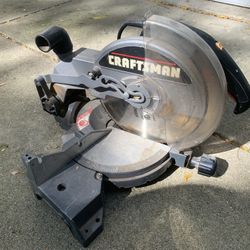 Craftsman Miter Saw. 10 Inch. Good Condition