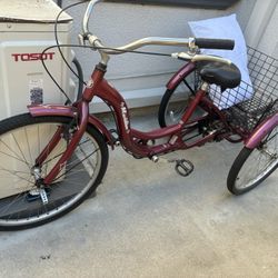 Schwinn Meridian 26" Specialty Bike - Burgundy Pre Owned