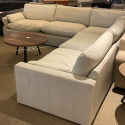 Elyza L Shaped Modular Cloud Sectional Couch Set 🌟 Feather Filled ⭐$39 Down Payment with Financing ⭐ 90 Days same as cash