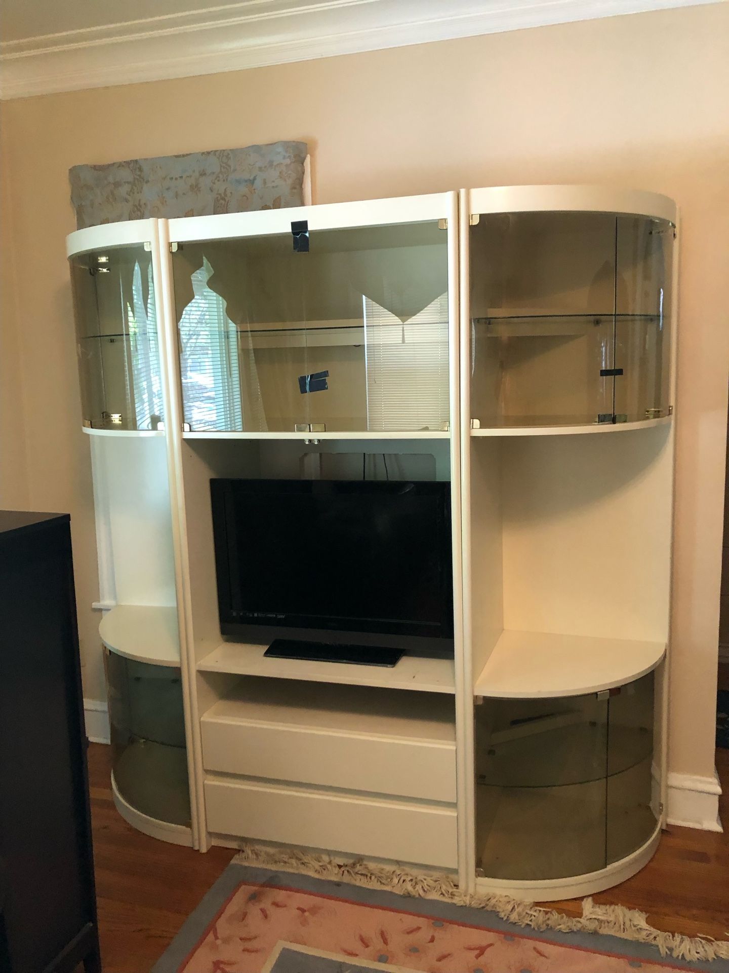 TV Console With Shelving Storage