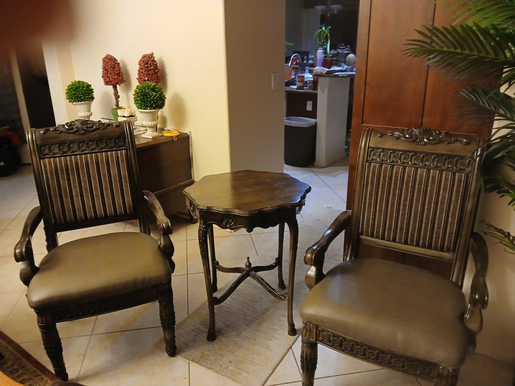 Ashley Chair And Table Set