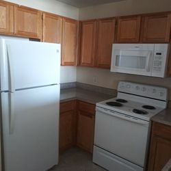 refrigerator, stove microwave , dishwasher