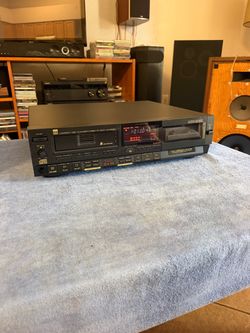 Vintage BSR MCD-8050 6-Disc CD Changer & Cassette Deck Combo