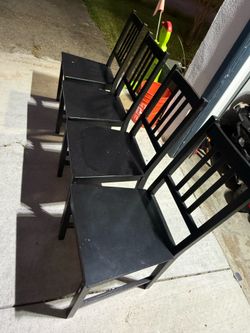Set of 4 IKEA STEFAN Dining Chairs