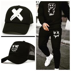 Men’s sweatsuit W/Trucker Hat! Or Each Item Sold Separately 