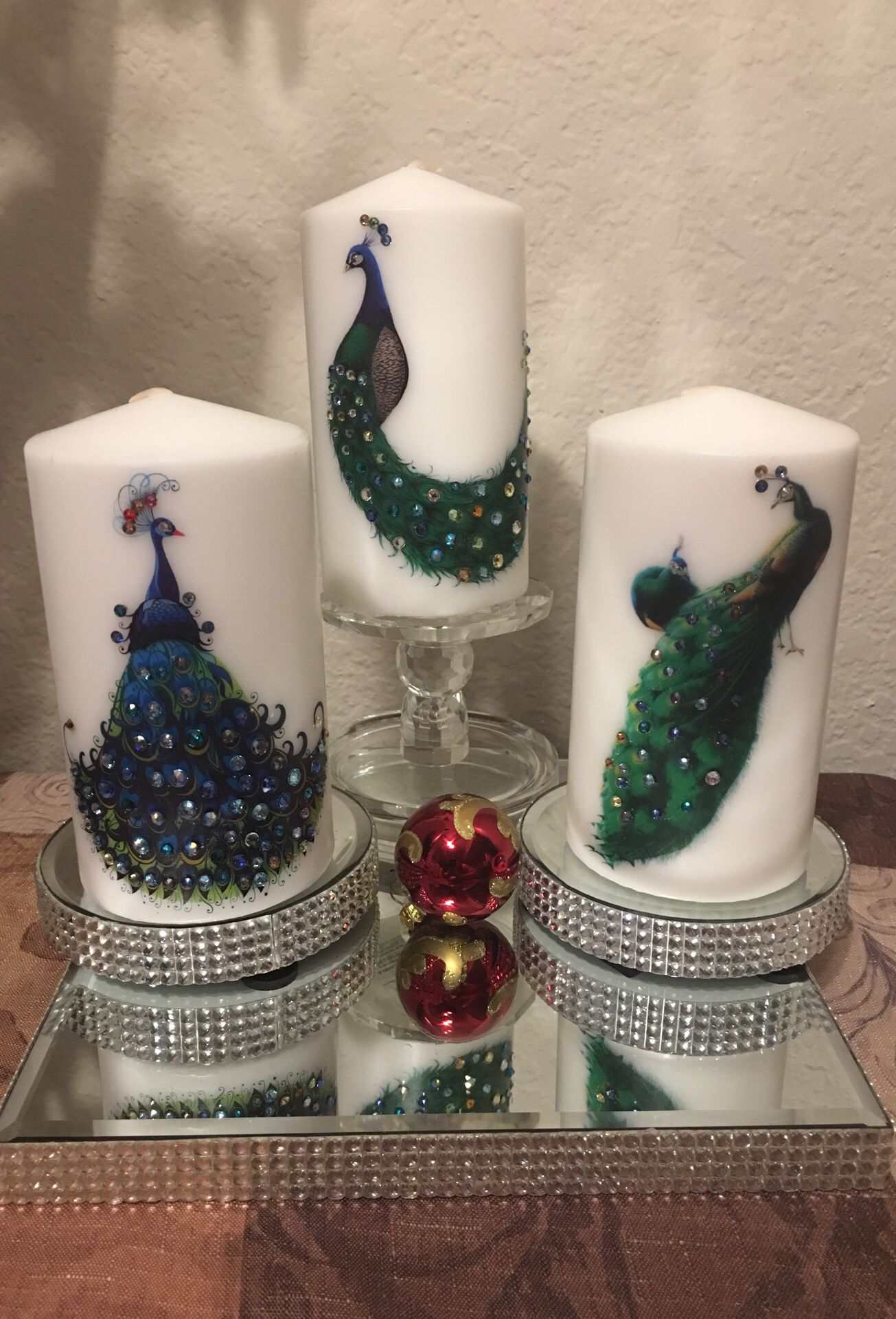 Peacock Candles
