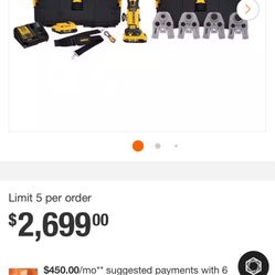 Dewalt 20v Press Tool & Jaws Kit 