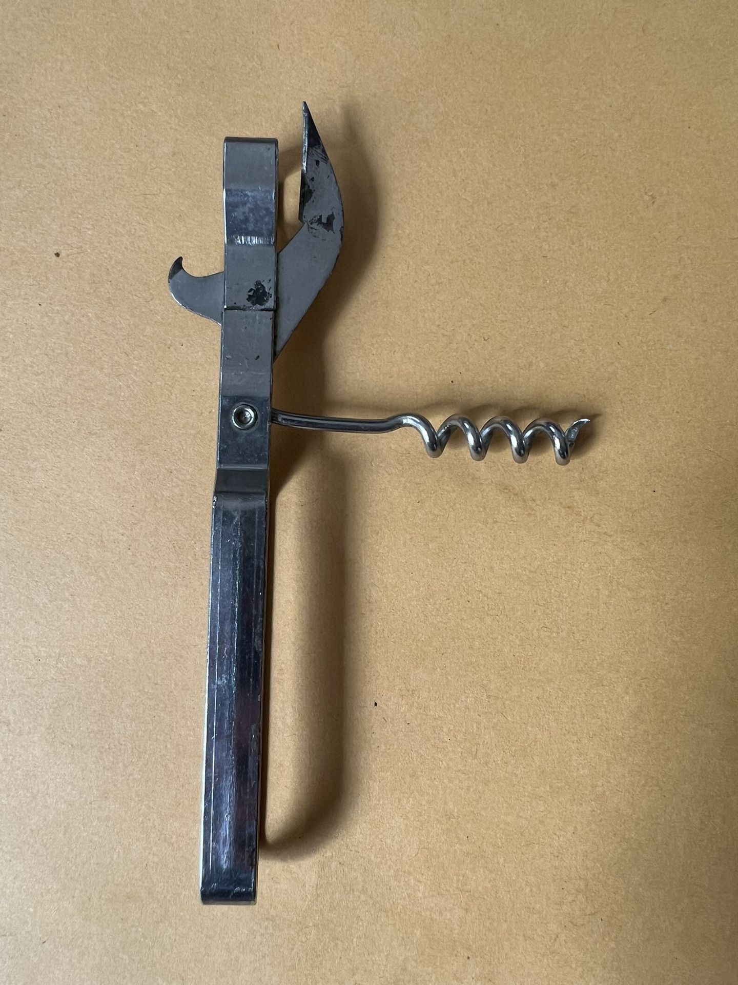 Vintage Bottle Can Opener, VAUGHANS Tempered Tool Steel