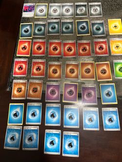 Around 57 Energy Pokémon Cards