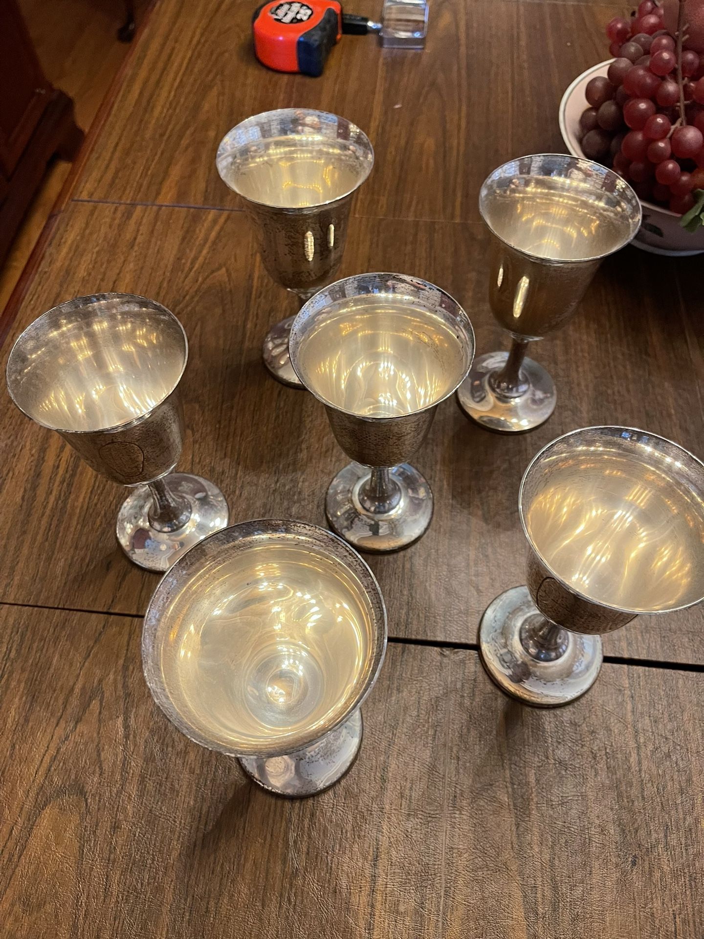 Sterling Silver Goblet - Set Of 6 - Wallace 