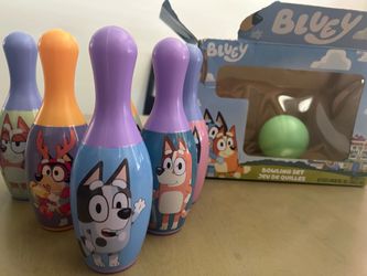 Bluey bowling toy