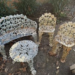 Vintage Cast Iron Outdoor Furniture