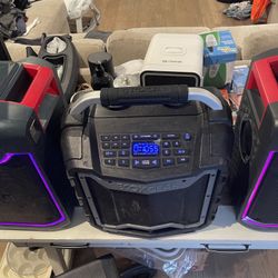 Ion Battery Operated LED  Bluetooth Speaker 