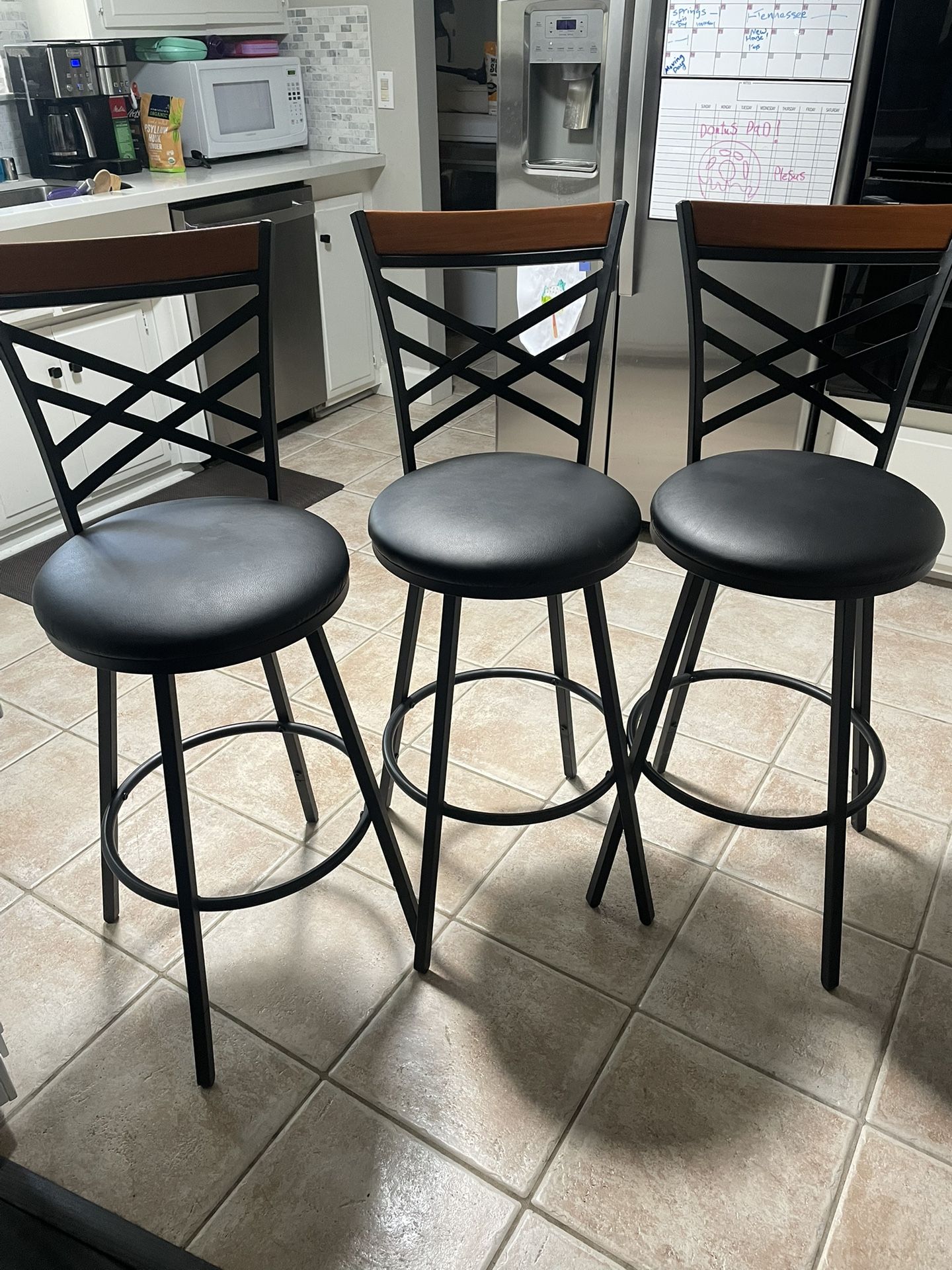 3 Bar Height Stools