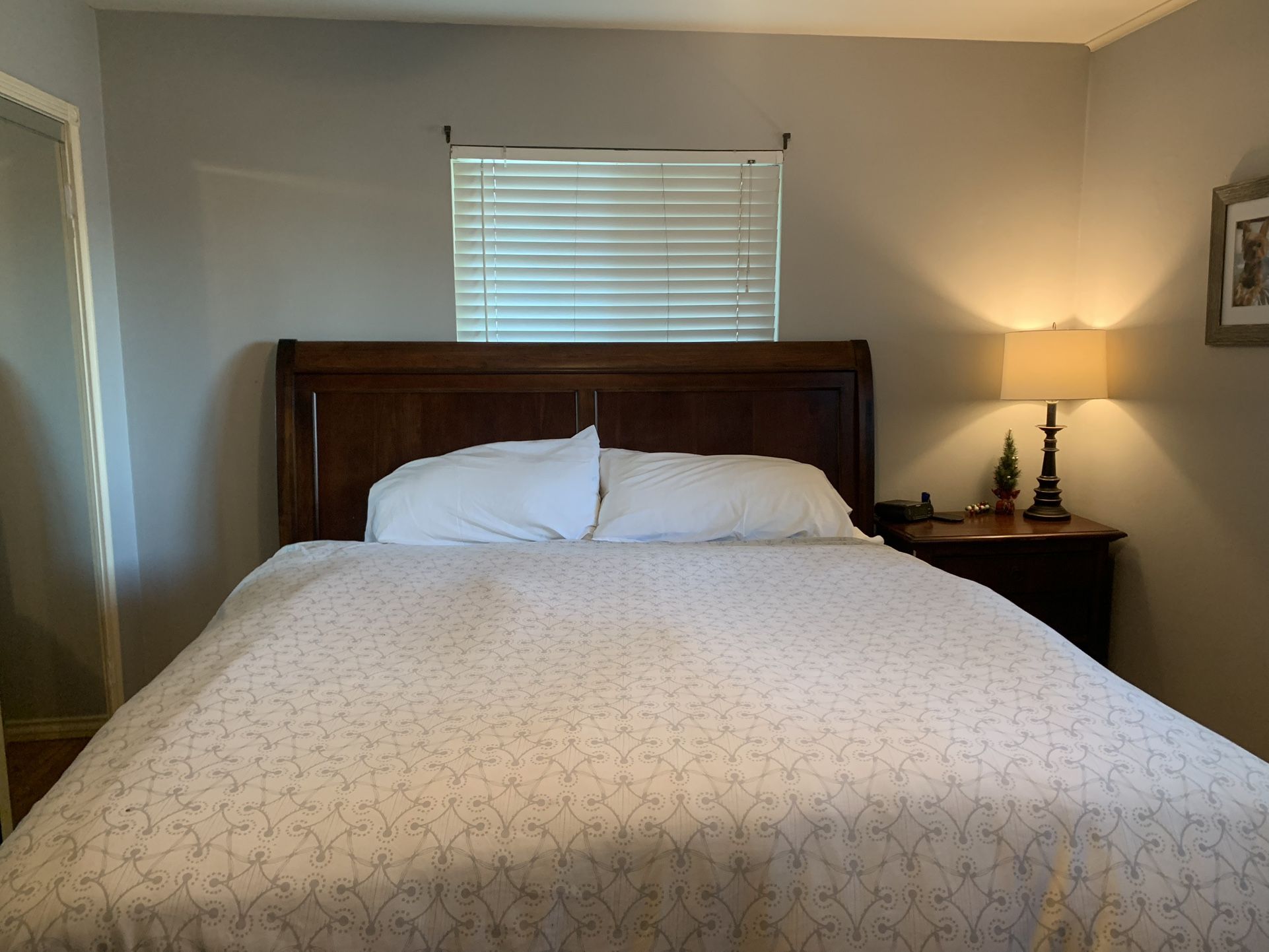 Solid Wood California King Bed/ Armoire/Chest Set