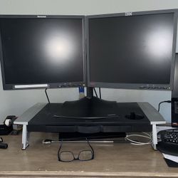 Dual Monitors With Stand