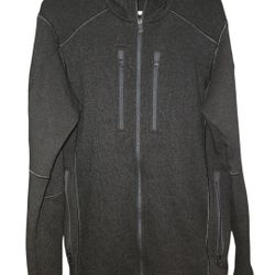Kuhl Interceptr Jacket Mens Medium Black Full Zip Fleece Hiking Four Pockets