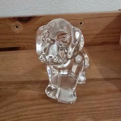 Villeroy & Boch Glass Dog Figure 