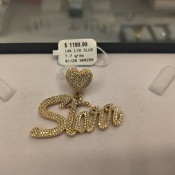 14k Diamond Pendant 7.7 Grams Layaway Available 10%dwon Layaway Available 10dwon If You Interested Please Make Sure You Ask For Maribel Thank You 