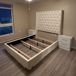 EXTRA TALL HEADBOARD 🤍 WHITE BED ! 🤍