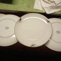 6ea Hayasi Fine China Kutani Bread Plates